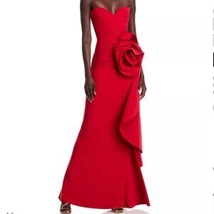 Chiara Boni La Petite Robe Ethane Rosette Gown Size 6